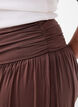 Pantalon sarouel ample, Marron, Model image number 3