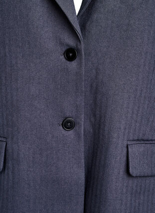 ZizziKlassieke blazer met zakken, Dark Grey , Packshot image number 2