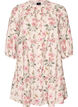 A-lijn tuniek in viscose met 3/4 mouwen, Vanille, Packshot image number 0