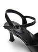 Pumps met een open teen en vierkante neus, Zwart, Packshot image number 4
