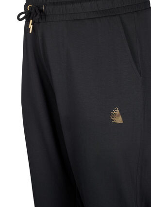 ZizziJoggingbroek met zakken en hoge taille, Zwart, Packshot image number 2