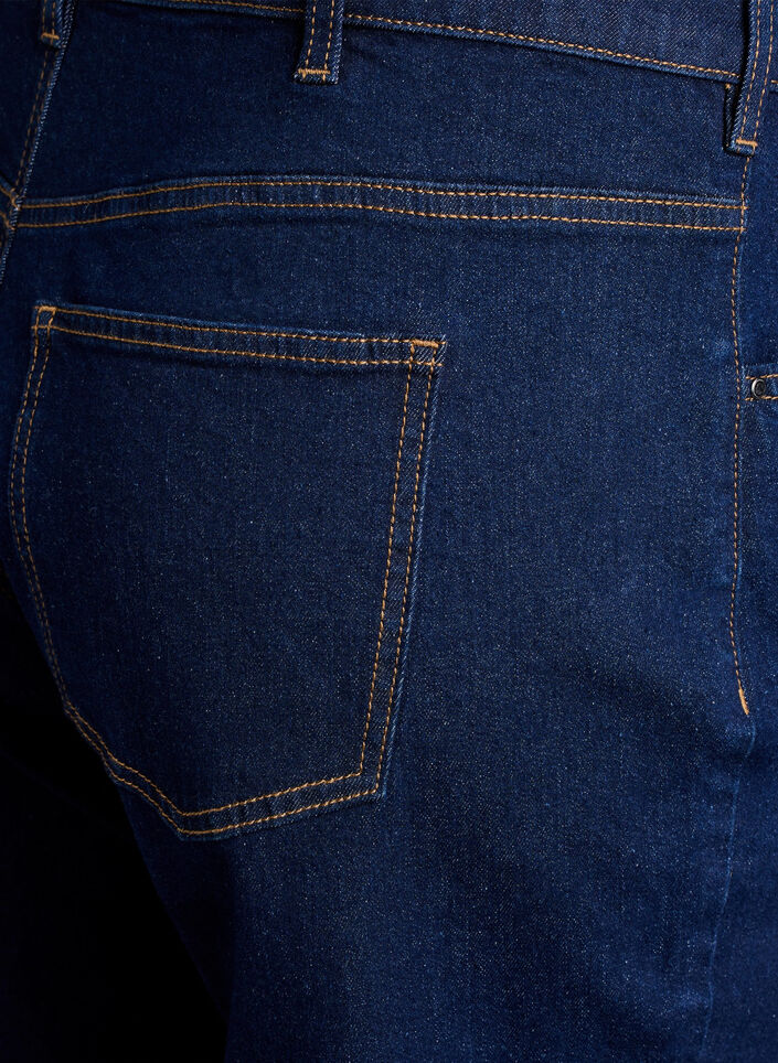 Gecropte Vera jeans met een straight-fit, Blauw, Packshot image number 3