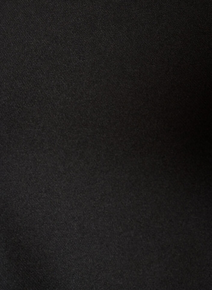 Blouse met asymmetrische drapering en 3/4-mouwen, Zwart, Packshot image number 2