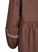 Blouse met open voorkant en geborduurde details, Bruin, Packshot image number 3