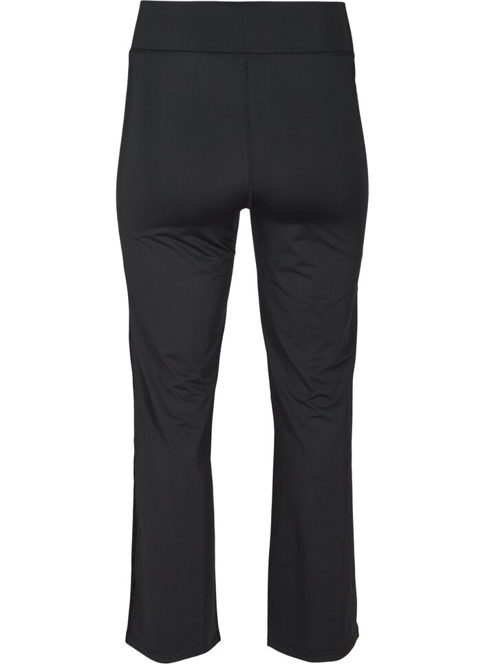 Flared Sportbroek, Black, Packshot