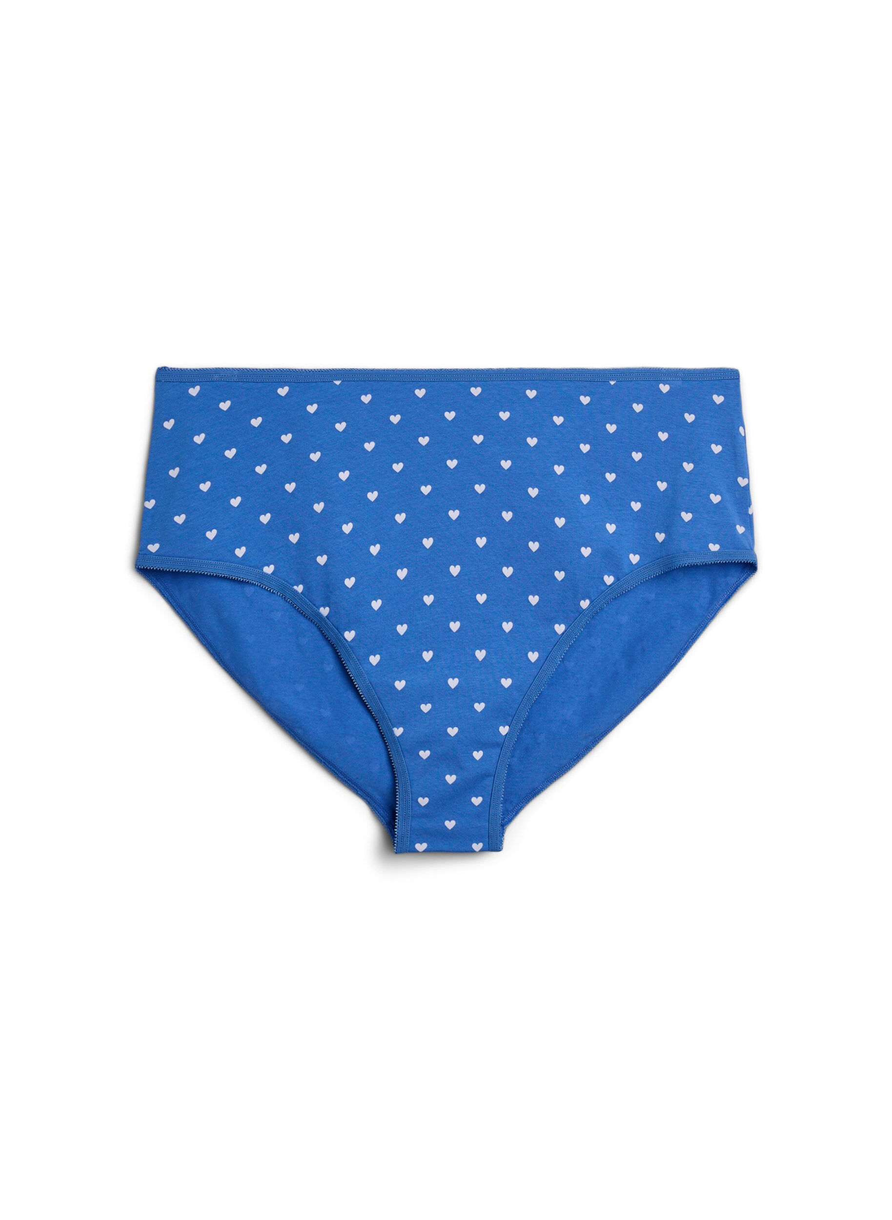 Zizzi7-pack panties met normale taille, Mixed colours, Packshot image number 3