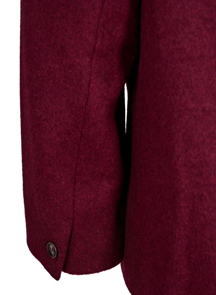 Blazer met een double-breasted sluiting en klassieke revers, Rood, Packshot image number 4