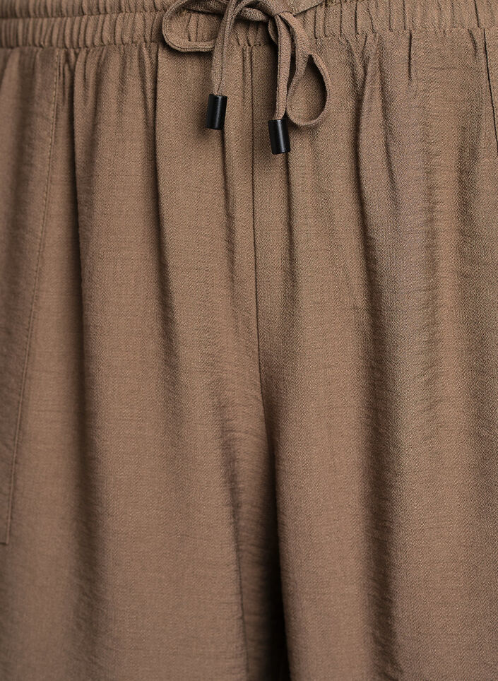 Cargo broek met hoge taille, Beige, Packshot image number 2