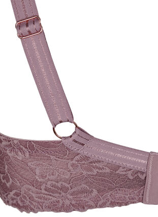 ZizziVoorgevormde bh met kant en gladde cups, Rose Taupe, Packshot image number 4
