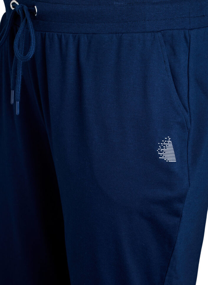 Losse trainingsbroek met zakken, Blauw, Packshot image number 2