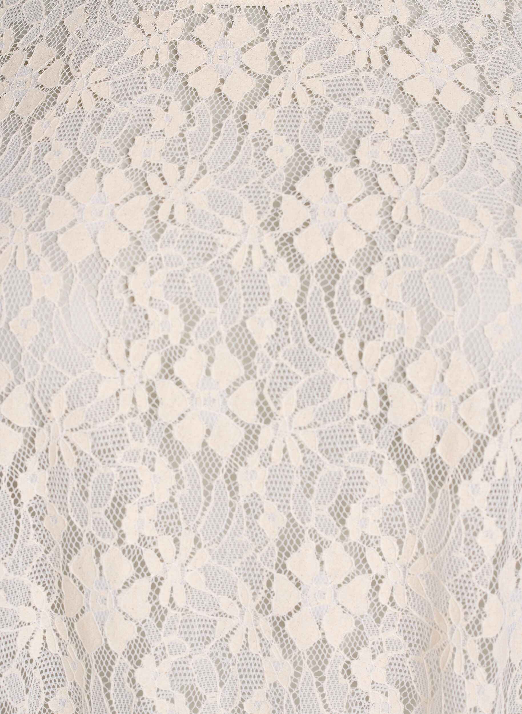 ZizziKantblouse met 3/4 mouwen, Vanille, Packshot image number 2