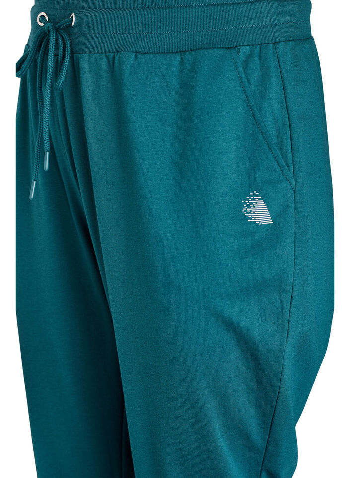 Losse trainingsbroek met zakken, Groen, Packshot image number 2
