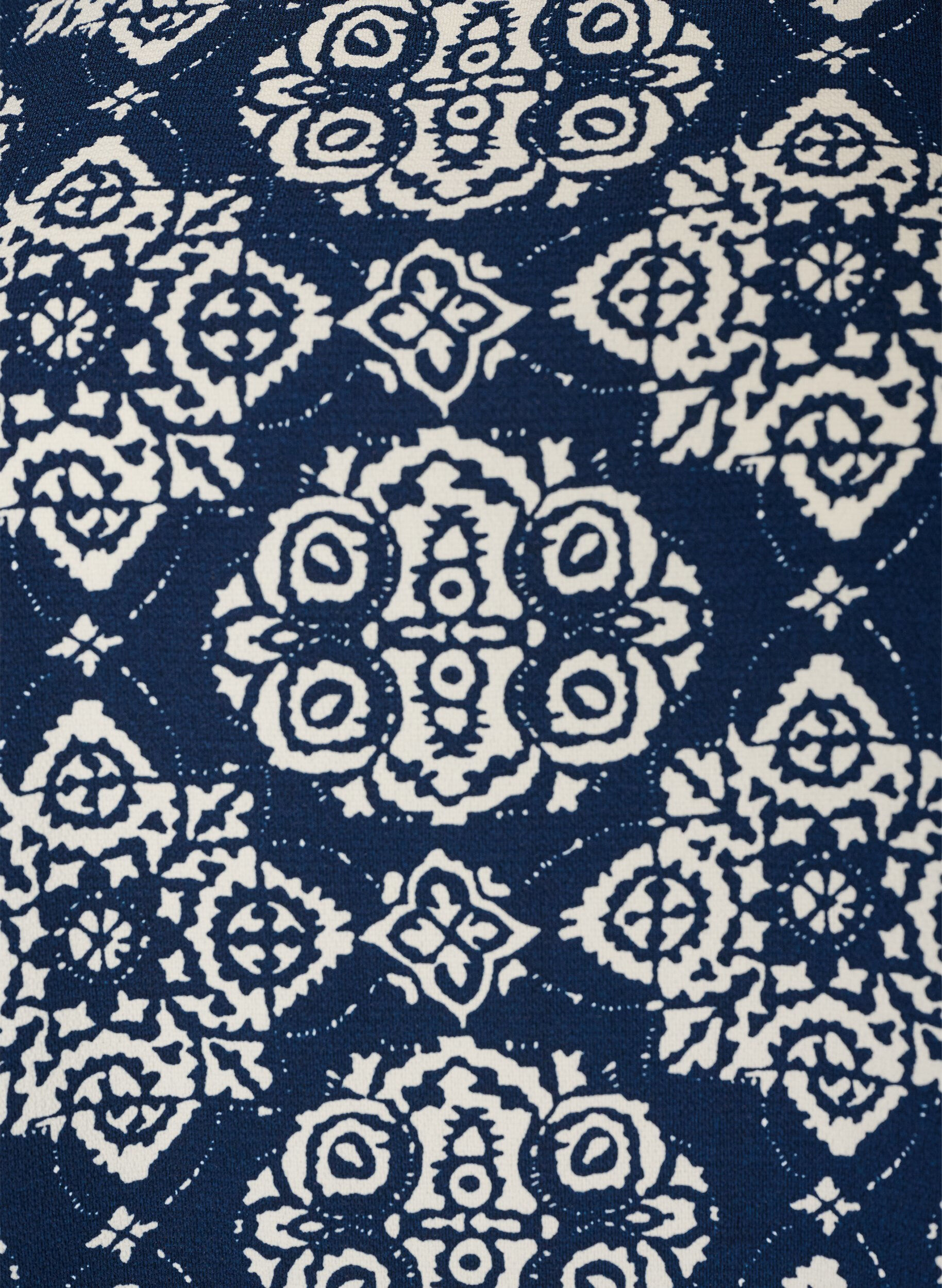 ZizziJurk met print en korte mouwen, Blauw, Packshot image number 2