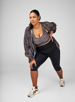 ZizziCORE, Squat-proof 3/4 workout leggings met zak, Black, Image image number 0