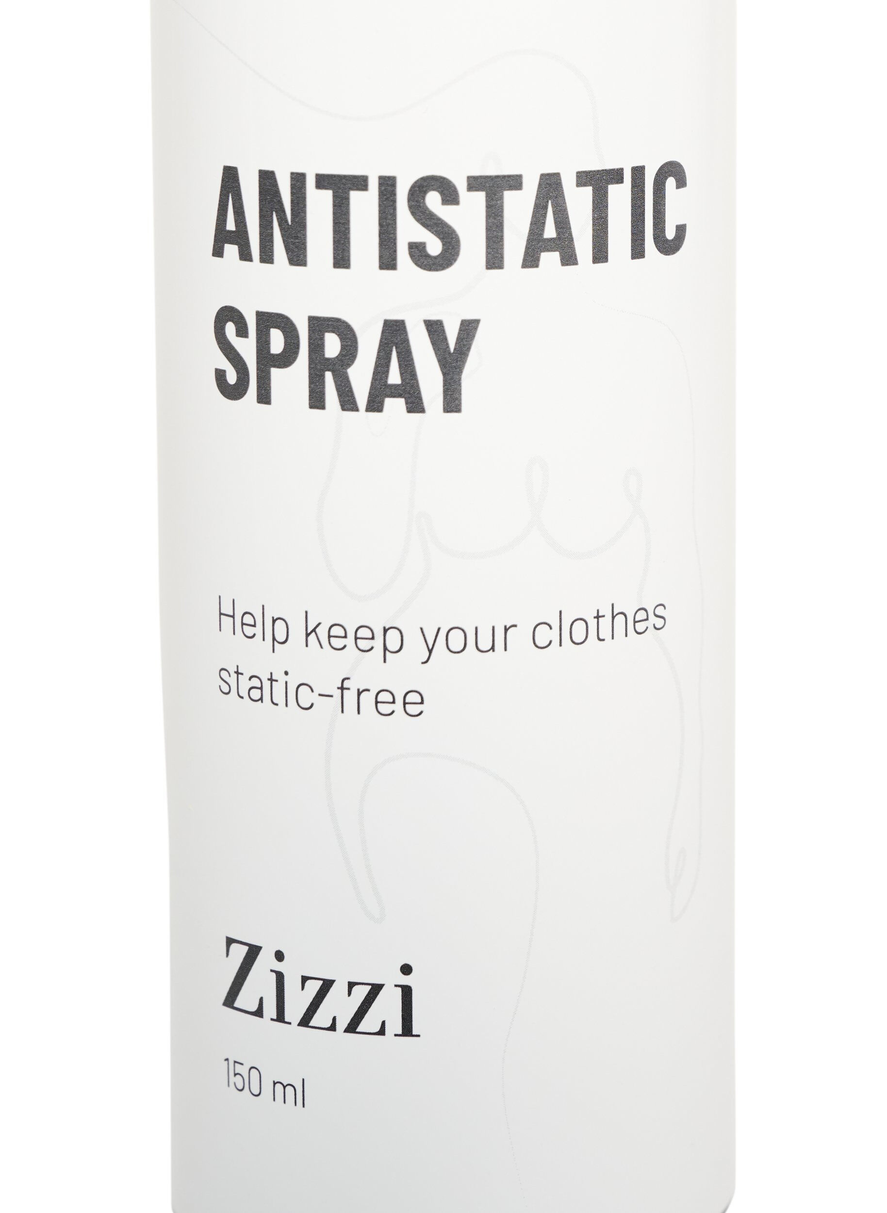ZizziAntistatische spray voor kleding, Zwart, Packshot image number 1