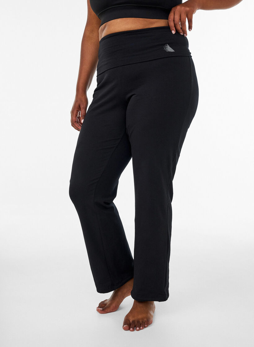 Sportbroek in katoen, Zwart, Image image number 0