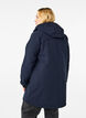 Softshell jack met afneembare capuchon, Blauw, Model image number 2