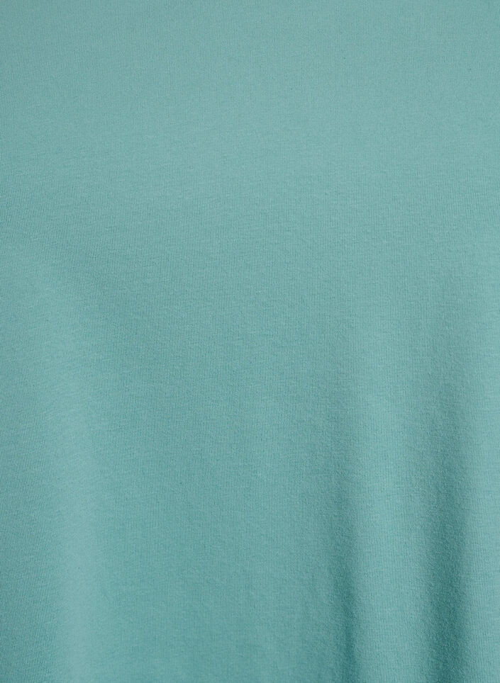 T-shirt basic uni en coton, Vert, Packshot image number 2