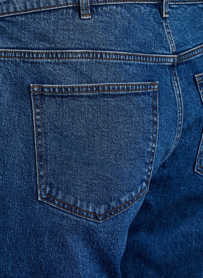 Jeans met wijde pijpen en hoge taille, Blauw, Packshot image number 3