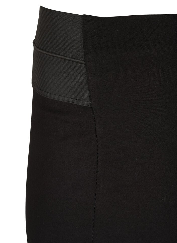 Nauwsluitende rok met elastiek in de taille, Black, Packshot