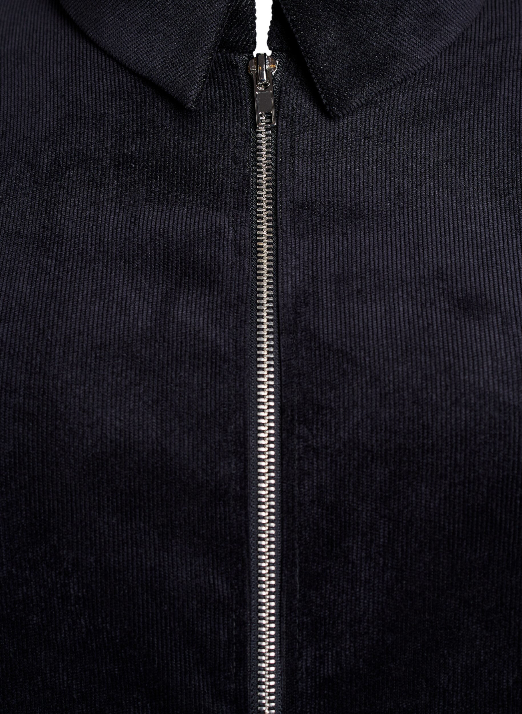 ZizziFluwelen jurk met rits en 3/4 mouwen, Zwart, Packshot image number 2