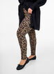 Viscose leggings met zebraprint, Bruin, Model image number 0