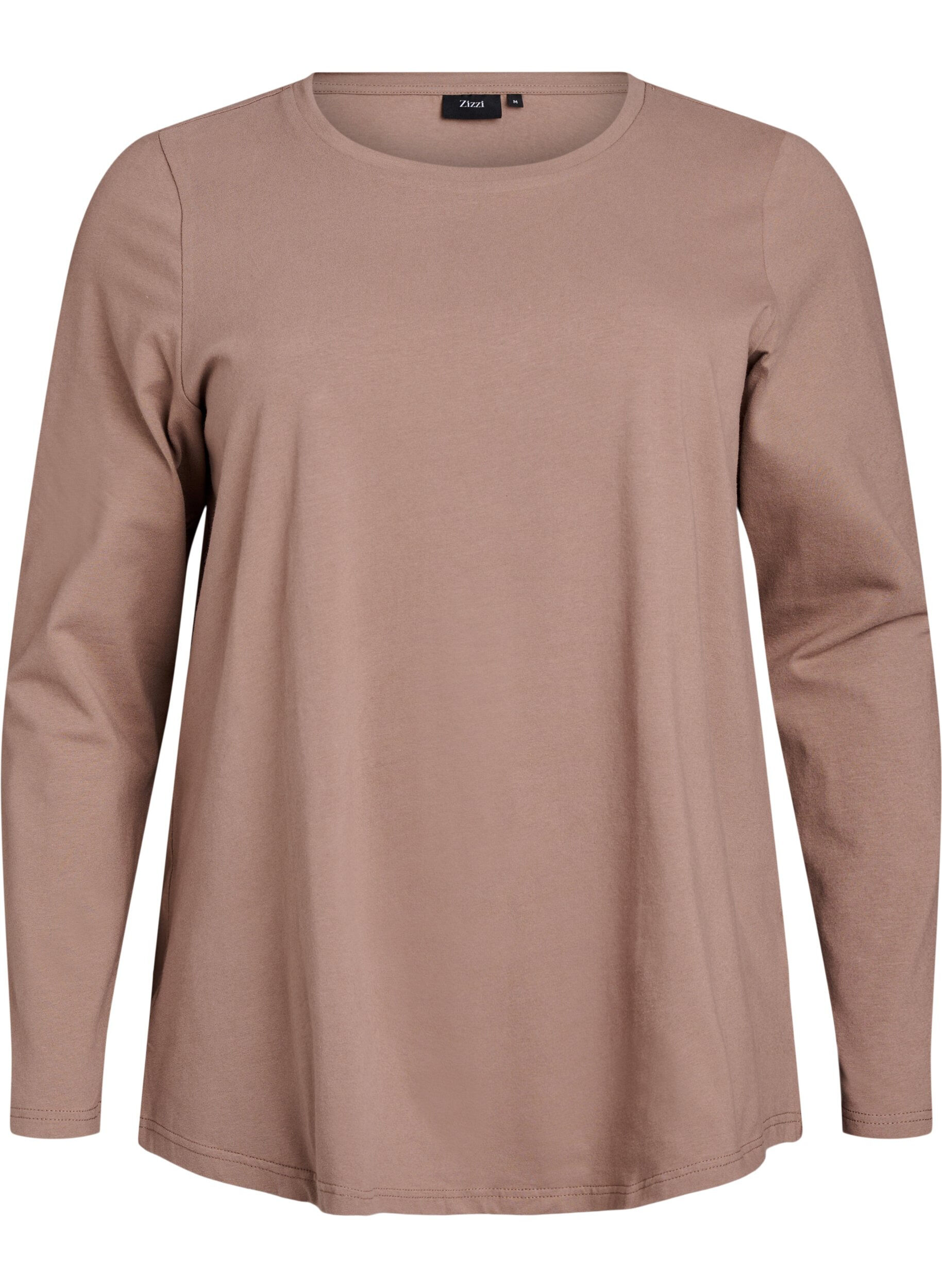 Basic jerseyblouse met lange mouwen