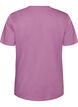 T-shirt van biologisch katoen met open broderie, Paars, Packshot image number 1