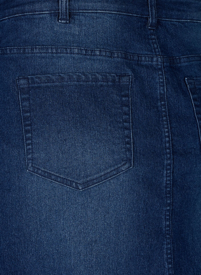 Denim rok met knoopsluiting, Blauw, Packshot image number 3