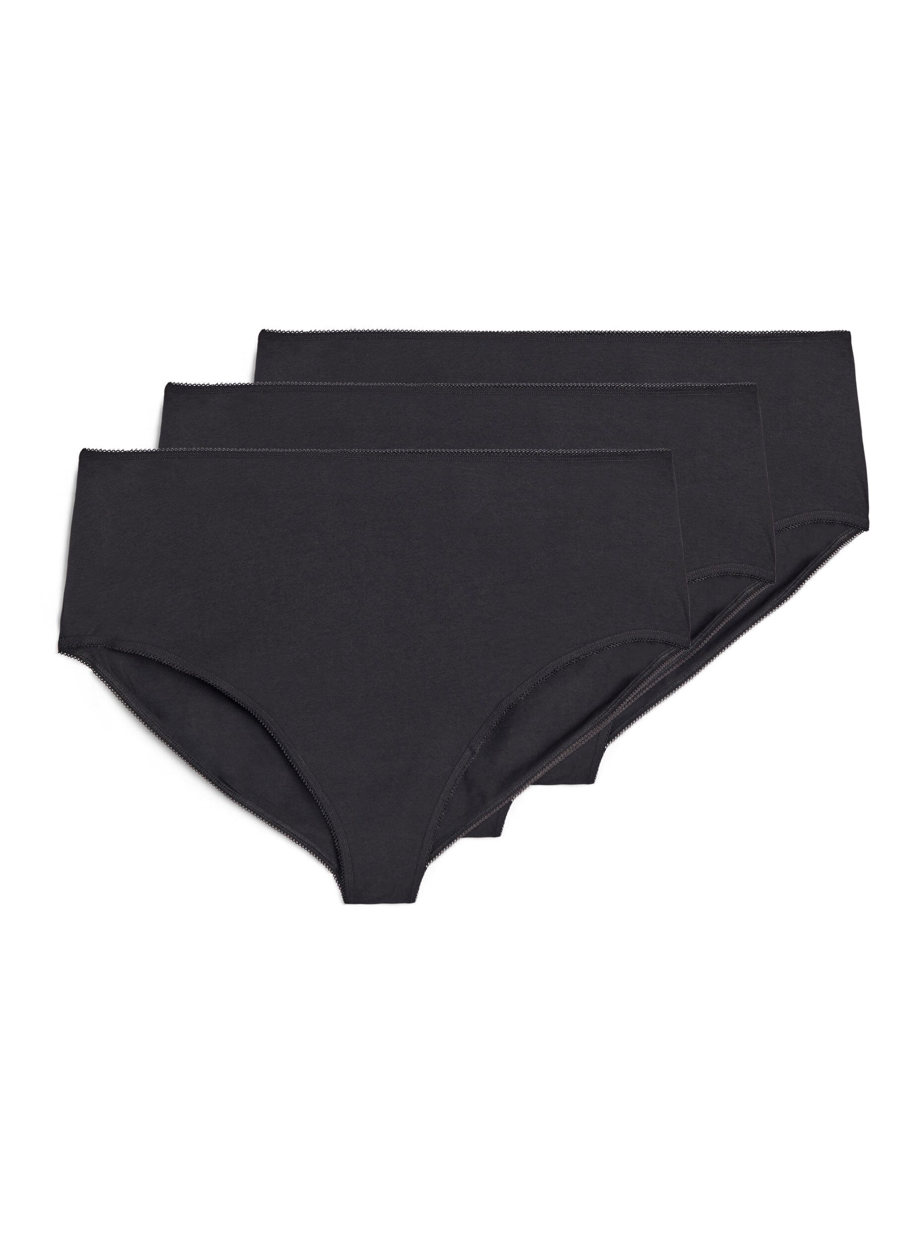 3-pack katoenen slip met normale taille
