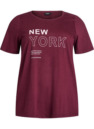 ZizziFLASH - T-shirt met motief, Winetasting New York, Packshot image number 0