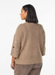Jumper met hartjes en 3/4 mouwen, Bruin, Model image number 2