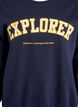 Sweatshirt met statementdetail, Blauw, Packshot image number 2