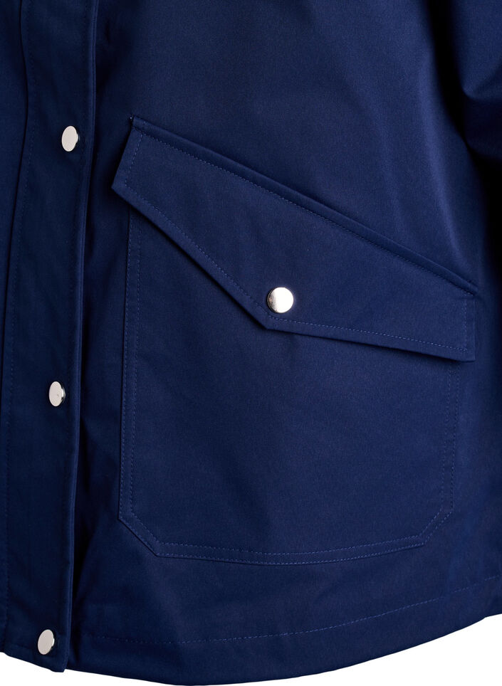 Korte lentejas met afneembare capuchon, Blauw, Packshot image number 3