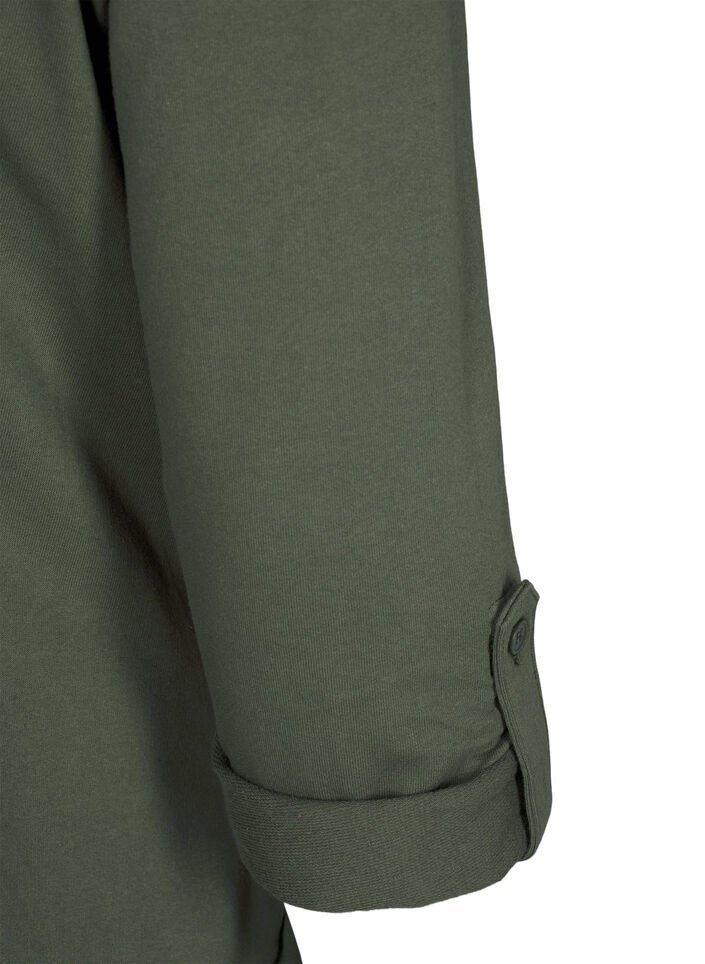 Ballonjurk met zakken, Groen, Packshot image number 3