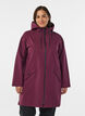Regenjas met zakken en capuchon, Donker Bordeaux, Model image number 0