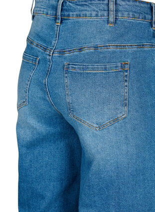 ZizziCropped jeans met flare, Blue denim, Packshot image number 3