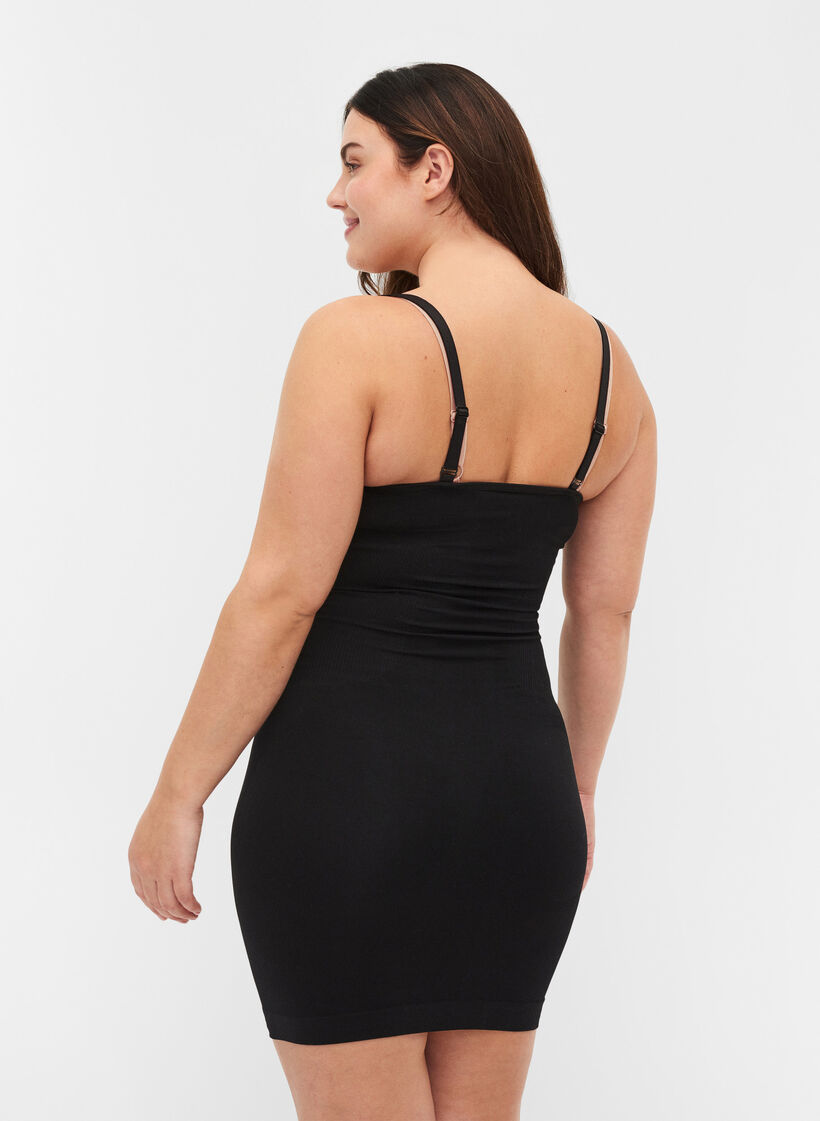 Shapewear jurk met verstelbare bandjes, Black, Model