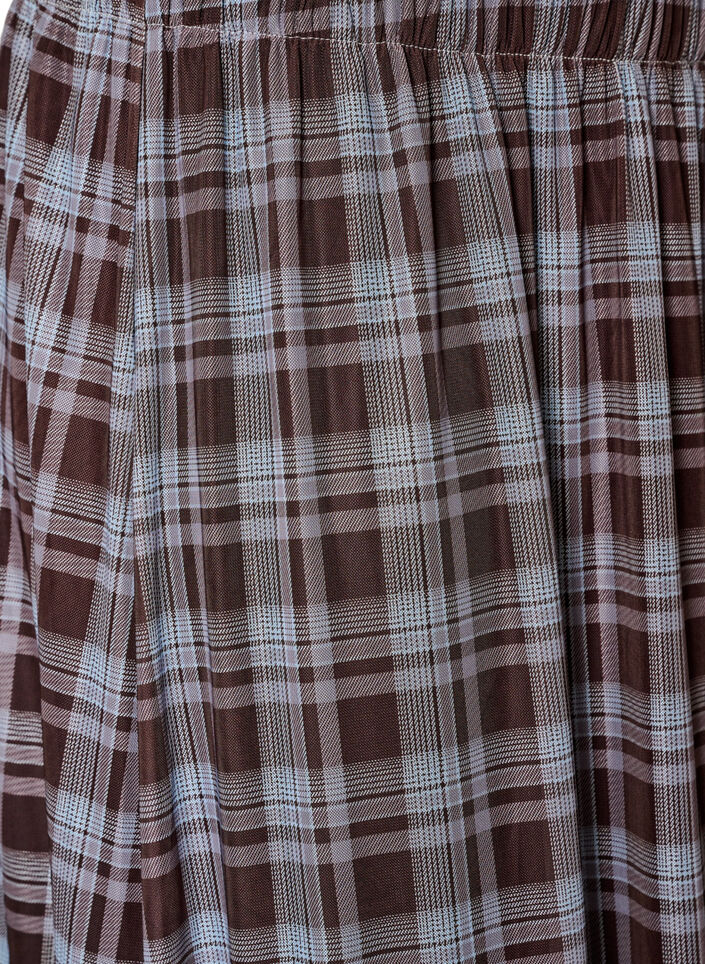 Gecontroleerde mesh midi-rok, Blauw, Packshot image number 2