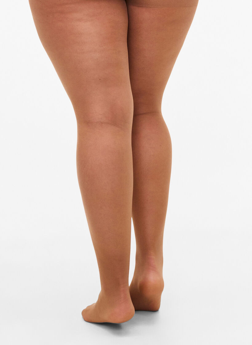 Zongebruinde huidskleur panty in 25 denier, Beige, Model