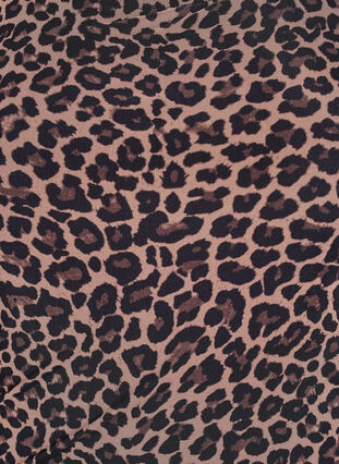 ZizziKorte jurk van mesh met luipaardprint, Leo comb, Packshot image number 2