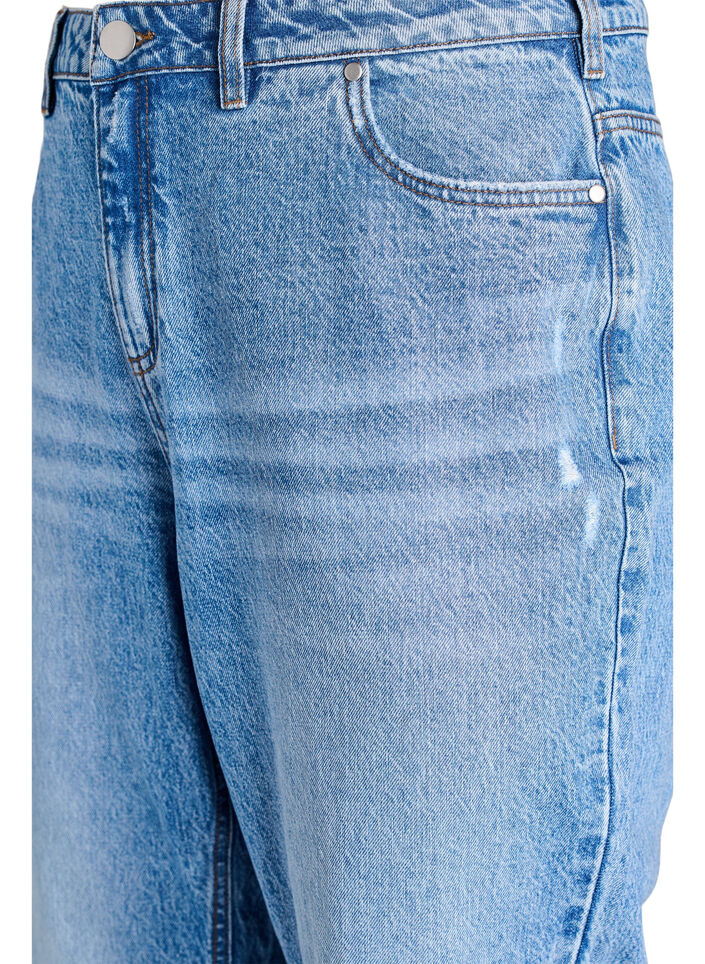 Straight-fit jeans met hoge taille, L.B.Denim, Packshot