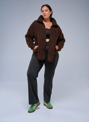 ZizziFlared Sportbroek, Black, Image image number 0