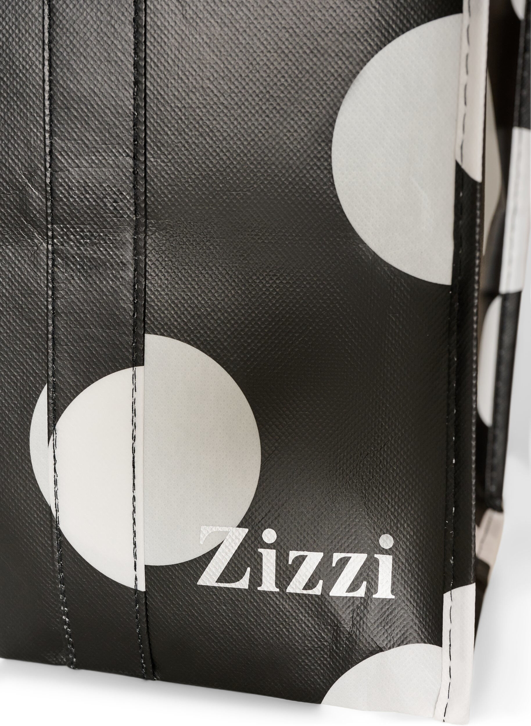 ZizziShoppingtas met ritssluiting, Zwart, Packshot image number 2
