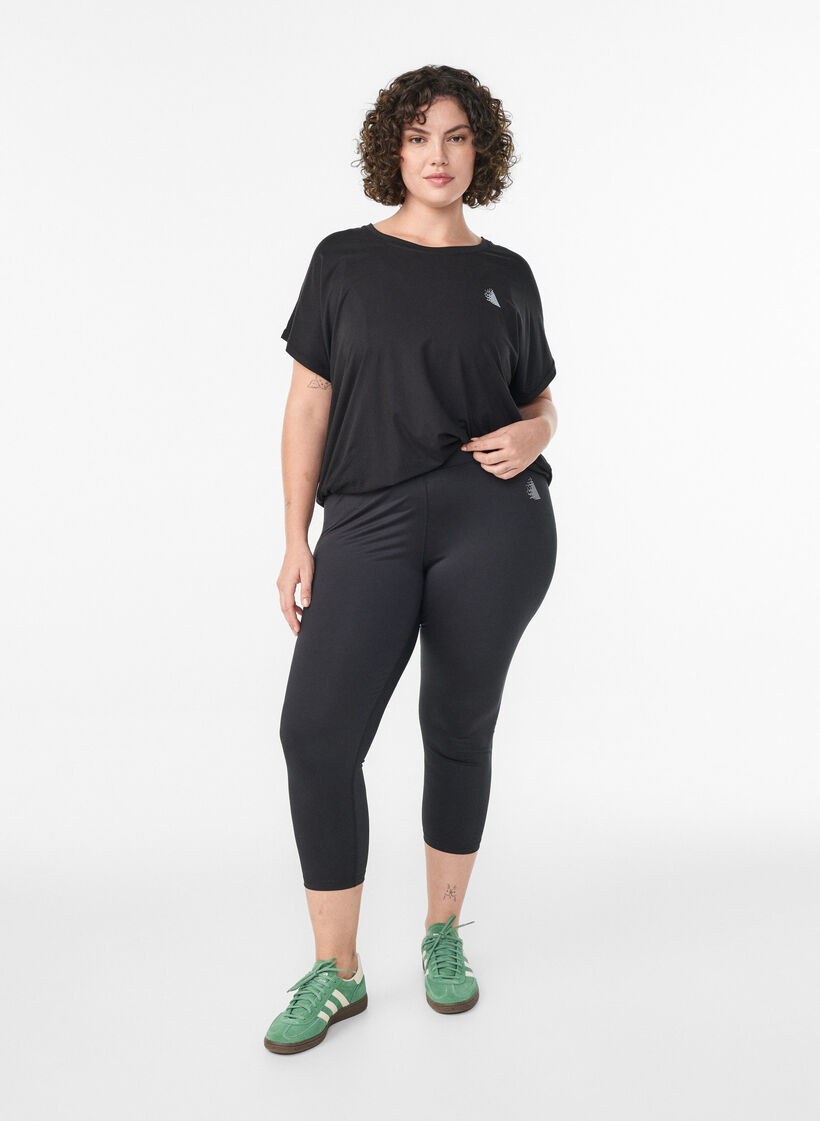Strakke sportlegging, Zwart, Model image number 1