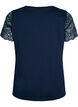 Katoenen t-shirt met korte kanten mouwen, Blauw, Packshot image number 1