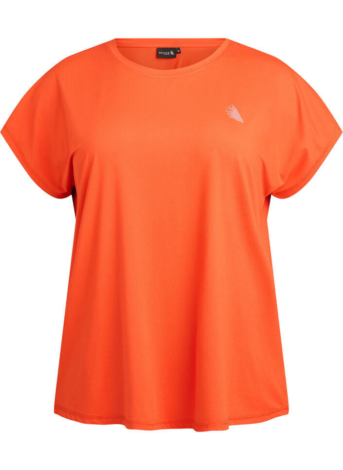 Effen gekleurd trainingsshirt, Oranje, Packshot image number 0