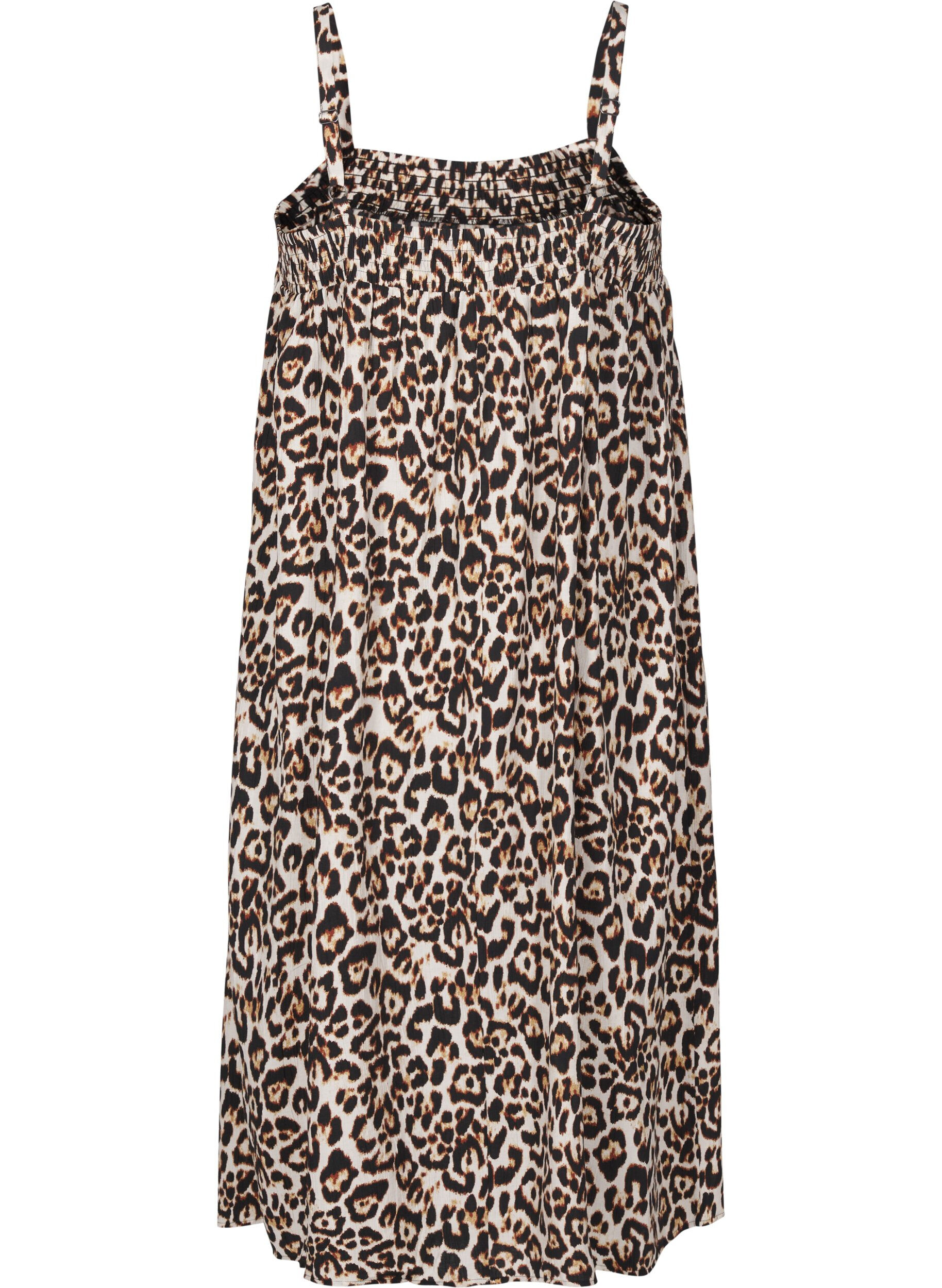 ZizziMidi slip jurk van viscose, Beige, Packshot image number 1