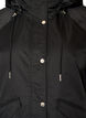Gewatteerde parka met afneembare capuchon, Zwart, Packshot image number 2