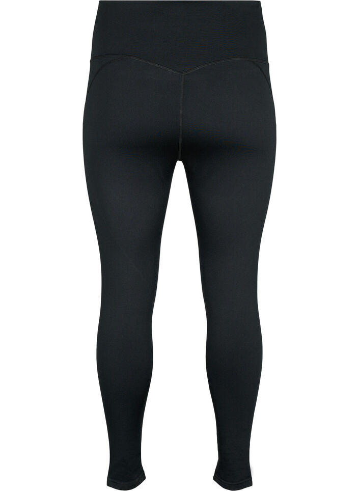 Sportlegging met fleecevoering, Black, Packshot